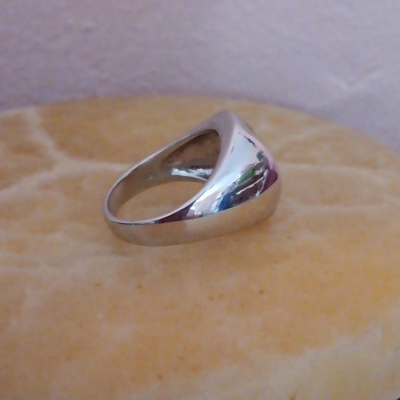 925 Silver Light Yellow Crystal Ring - Picture 7 of 11